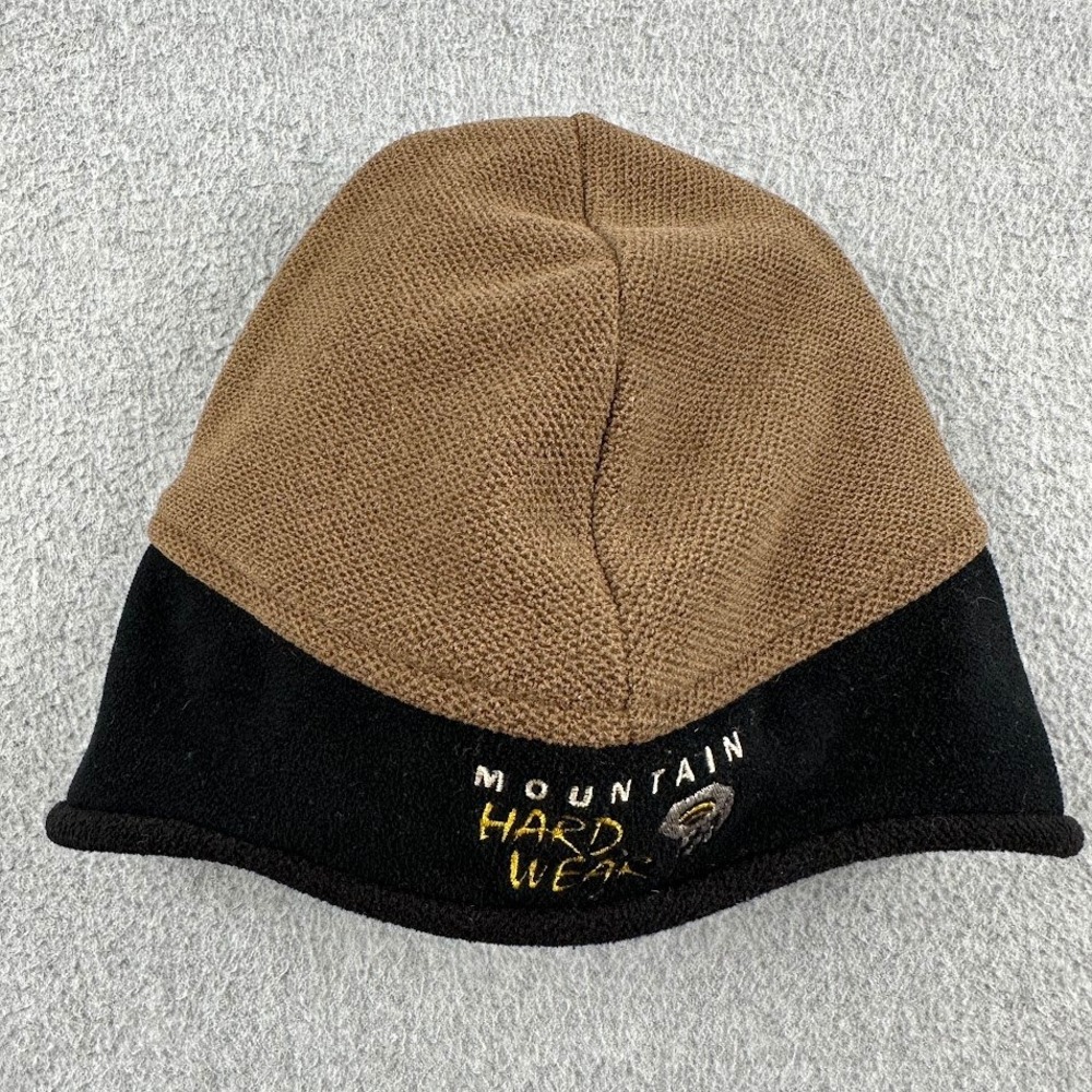 Mountain‎ Hardwear Beanie Mens M Black Gore Windstopper Polartec Fleece Hat